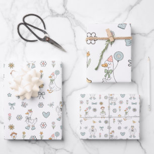 Albern Gänse Geburtstag Geschenkpapier Set