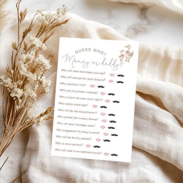 Albern Gänse Kinderdusche "raten Sie, wer" Spiel (Von Creator hochgeladen)