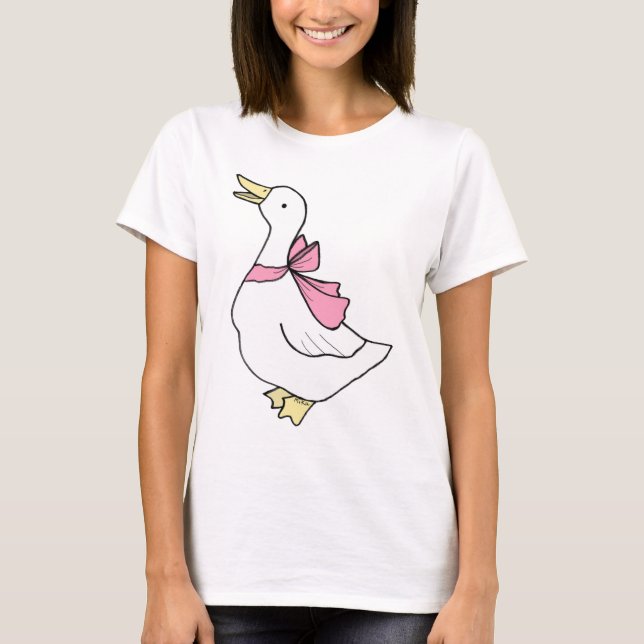Albern Gänse Niedliche Ente Gänse/Ente Grafische T-Shirt (Vorderseite)