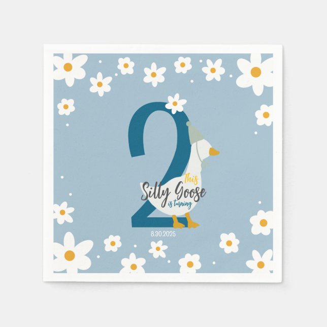 Albern Gänse Party Napkin Serviette (Vorderseite)