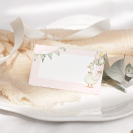 Albern Gänse Rosa Blüte Geburtstagsparty Food Platzkarte