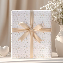 Albern Gänse Wildblume Gingham Boy Babydusche Geschenkpapier