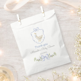 Albern Gänseblauer Wappen Kinderdusche Danke Geschenktütchen