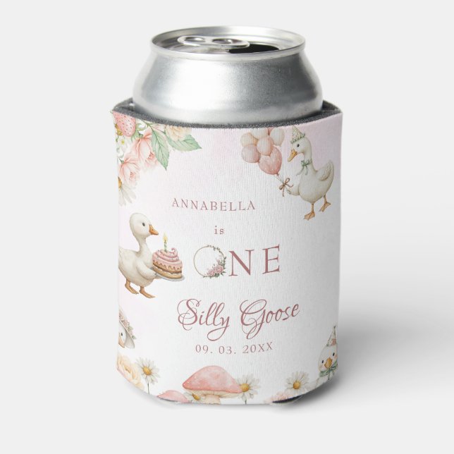 Albern Gänseblütengarten Pilz 1. Geburtstag Dosenkühler (Kanne Rückseite)
