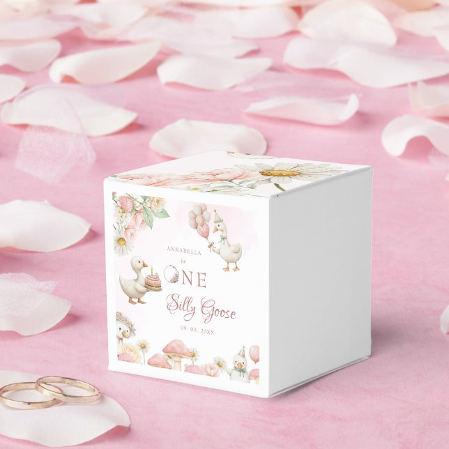 Albern Gänseblütengarten Pilz 1. Geburtstag Geschenkschachtel (Hochzeit)