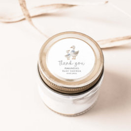 Albern Gänsedusche Runder Aufkleber