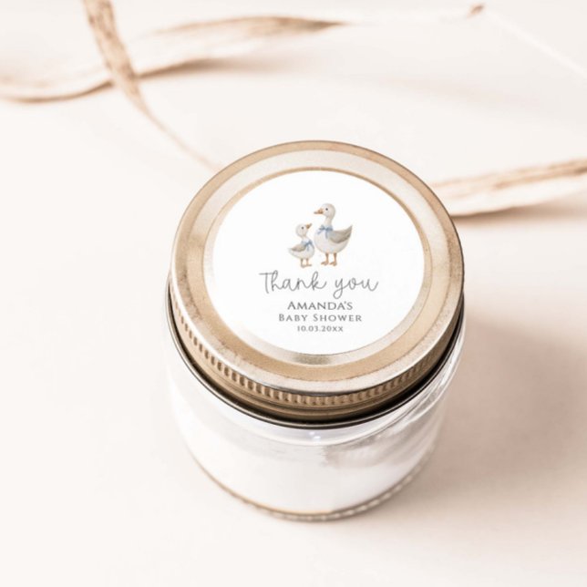 Albern Gänsedusche Runder Aufkleber (Von Creator hochgeladen)