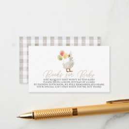 Albern Gänsehaut Gingham Books for Baby Begleitkarte