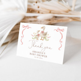 Albern Gänsehuchdusche Dankeskarte