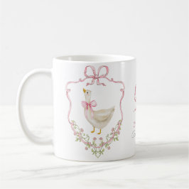 Albern Gänserosa Bow Whimsical Baby Showroom Kaffeetasse