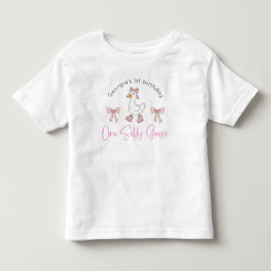 Albern Gänserosa Geburtstag Kleinkind T-shirt