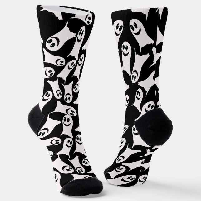 Albern Ghosts Halloween Socken (Gewinkelt)