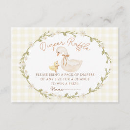Albern Gingham Duck Baby Shooting Card Begleitkarte