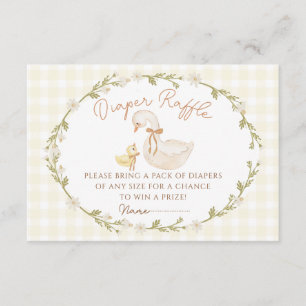 Albern Gingham Duck Baby Shooting Card Begleitkarte