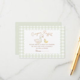 Albern Gingham Duck Baby Shooting Card Begleitkarte