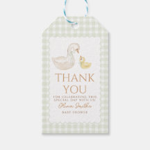 Albern Gingham Duck Danke, Baby Dusche
