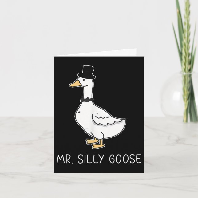 Albern Goose Couple Matching Funny Men Karte (Vorderseite)