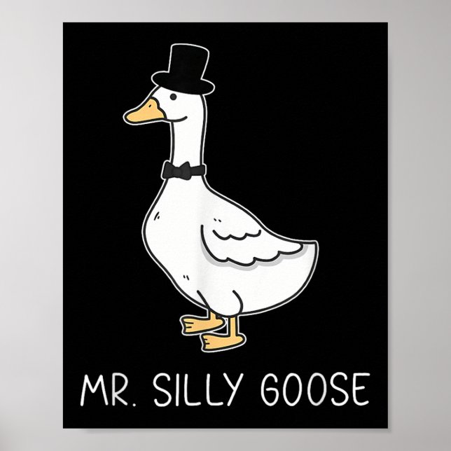 Albern Goose Couple Matching Funny Men Poster (Vorne)