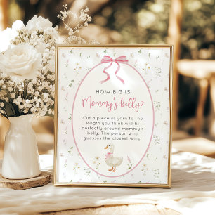 Albern Goose Girl Wie groß ist Mommys Bauchspiel Poster