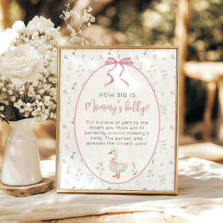 Albern Goose Girl Wie groß ist Mommys Bauchspiel Poster