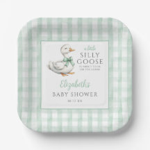 Albern Little Gose Green Gingham Baby Dusche