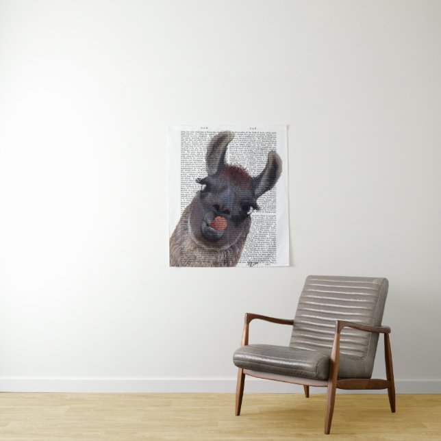 Albern Llama Wandteppich (Beispiel)