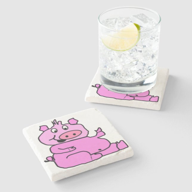ALBERN PIGGY STEINUNTERSETZER (Seitenansicht)