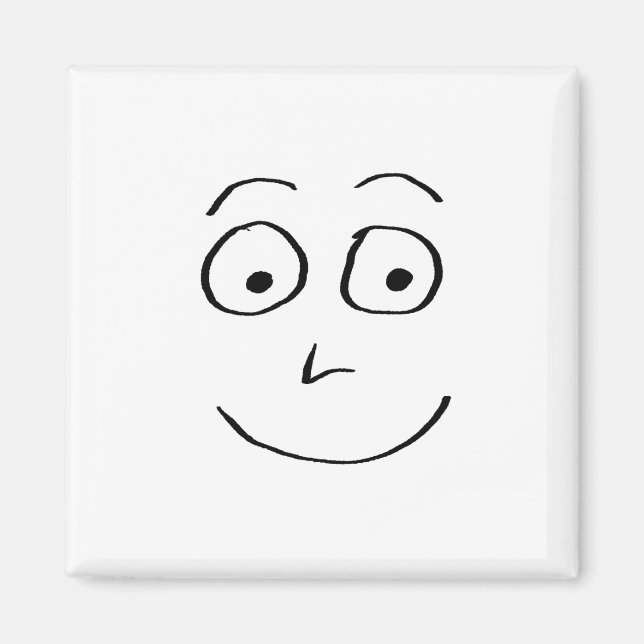 Albern Smile Doodlenut von Cussdum Designs Magnet (Vorne)