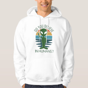 Alberne Alien Geschenke glauben Sie an Außerirdis Hoodie