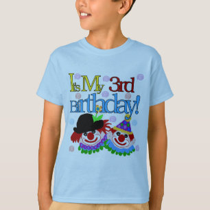 Alberne Clowns-3. Geburtstags-T-Shirts und T-Shirt