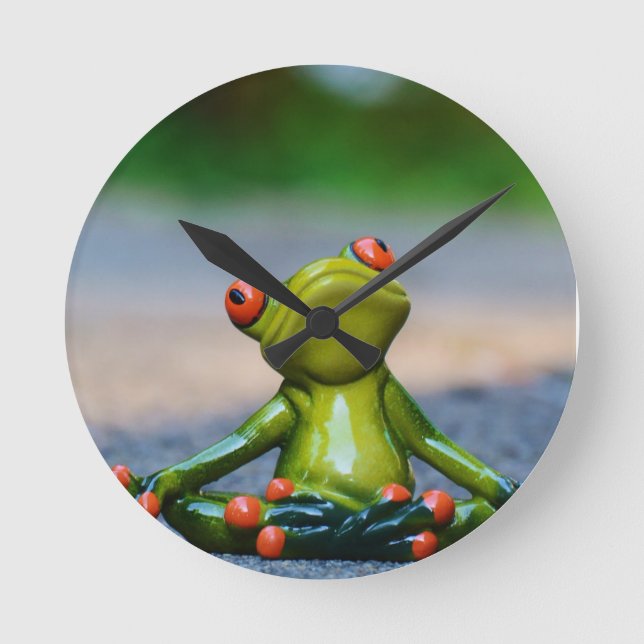 ***ALBERNE FLÄCHEN FROG*** KLOCK RUNDE WANDUHR (Vorderseite)