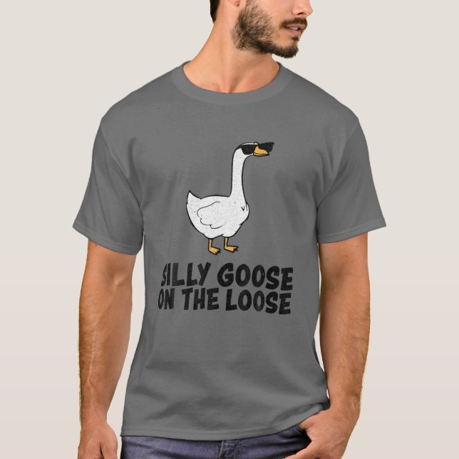 Alberne Gans auf der Lose T-Shirt (Vorderseite)