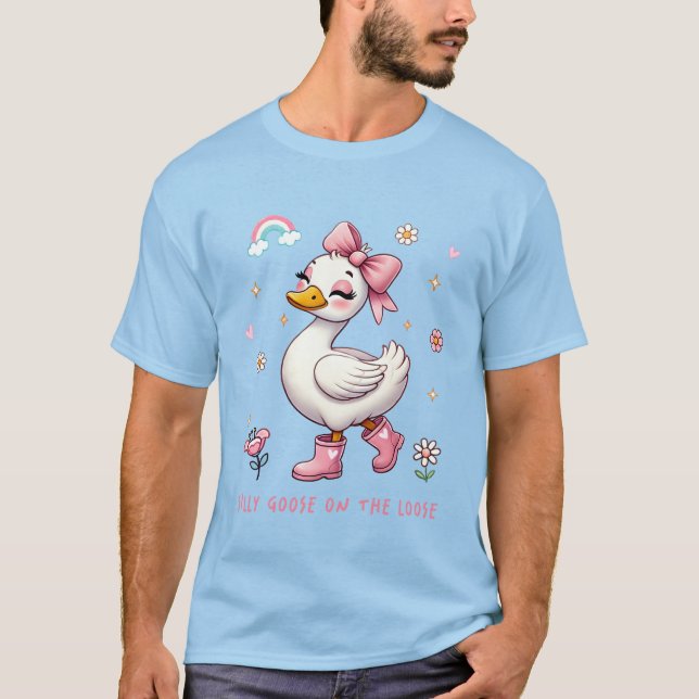 Alberne Gans auf der Lose T-Shirt (Vorderseite)
