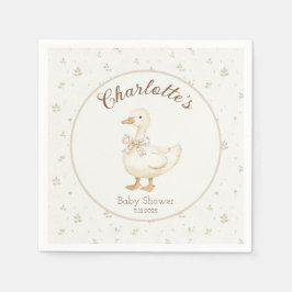 Alberne Gans auf der losen Baby Boy Dusche Serviette