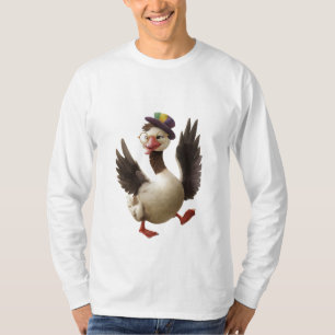 alberne Gans auf der losen zeichnend, Albernen Gan T-Shirt