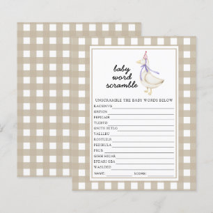 Alberne Gans - Baby Word Scramble Game