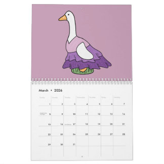 Alberne Gans (Color Pop Version) Kalender