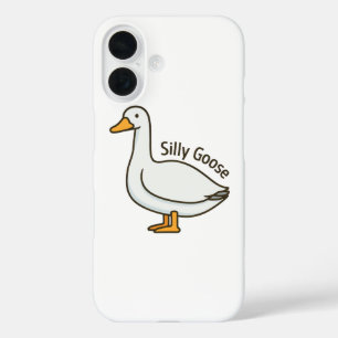 Alberne Gans Lustige Cartoon-Gans iPhone 16 Hülle