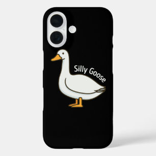 Alberne Gans Lustige Cartoon-Gans iPhone 16 Hülle