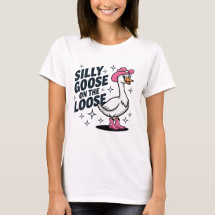 Alberne Gans Lustige Ente: Komische Wasservogel-Ko T-Shirt