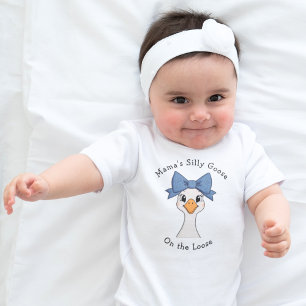 Alberne Gans mit Haarband  Baby Strampler