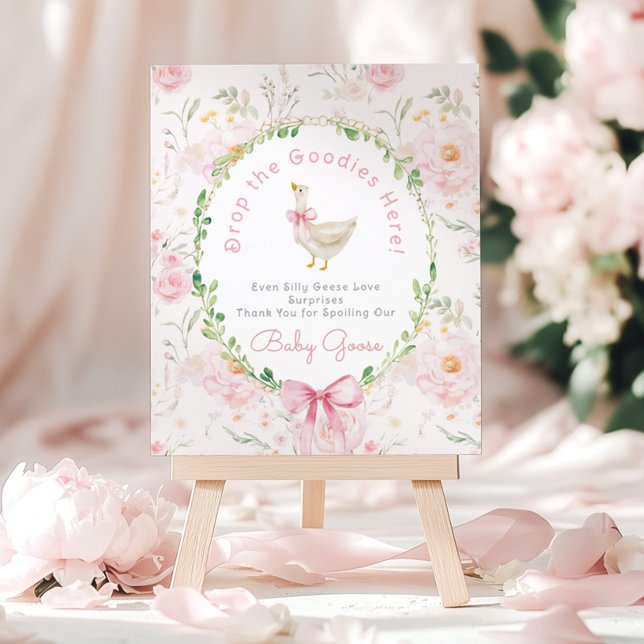 Alberne Gans-Rosa Geschenktisch Whimsical Poster (Von Creator hochgeladen)