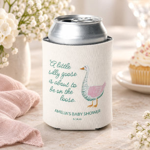 Alberne Gans Rosa Grüne Mädchen Whimsical Baby Sho Dosenkühler