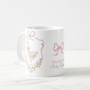 Alberne Gans Rosa Schleife Whimsical Baby-Mädchen Kaffeetasse