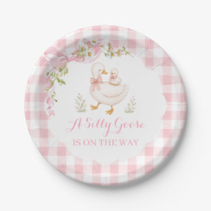 Alberne Gans Vintage Gänseblümchen-Baby-Party Pappteller