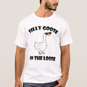 Alberne Gänse auf dem lockeren, sonnigen Sprichwo T-Shirt