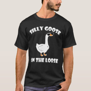 Alberne Gänse auf dem lockeren, sonnigen Sprichwor T-Shirt