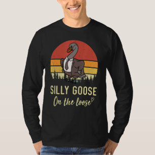 Alberne Gänse auf dem lockeren, sonnigen Sprichwor T-Shirt