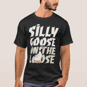 Alberne Gänse auf dem Loose Foolish Duck Spaß T-Shirt