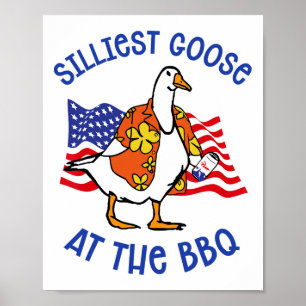 Alberne Gänse bei der Grillen Tiergans 4. J Poster